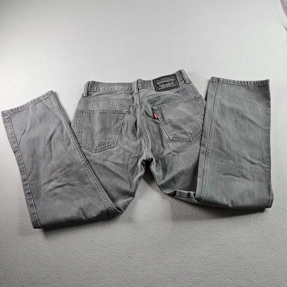 Levi Strauss & Co Straight Leg Denim Jeans Men's‎ 34x32 Gray Light Wash